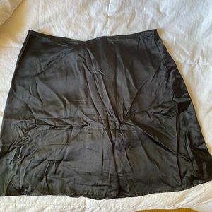 Reformation silk flounce skirt